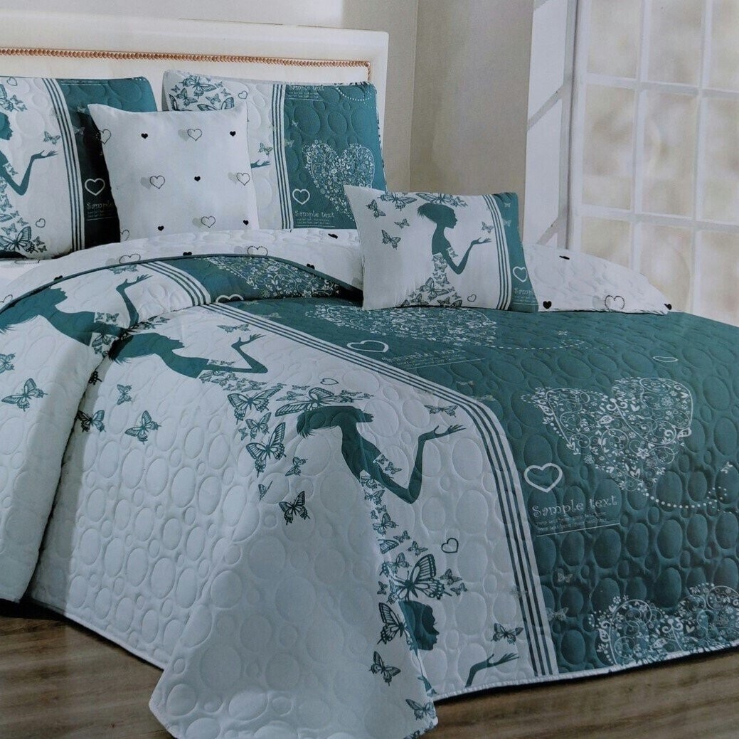 5 piece Quilt Bedspread Set - Image 4