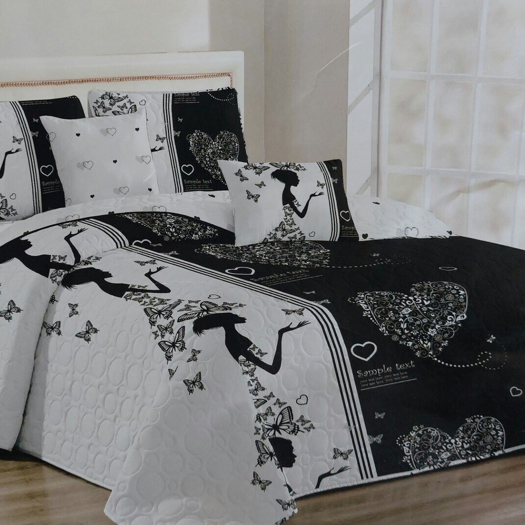 5 piece Quilt Bedspread Set