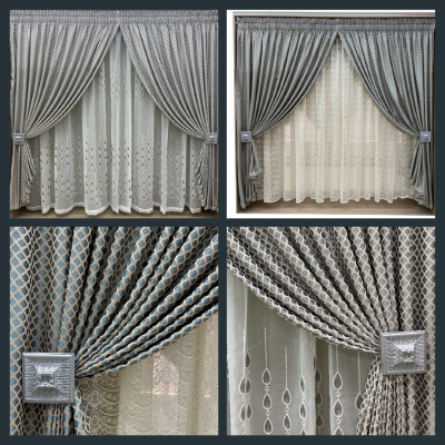 Diamond Curtain Set 5M (With Lace)
