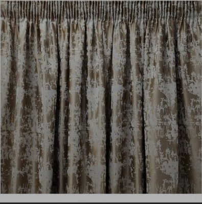 Glamor Curtain Set Gold (With Lace)