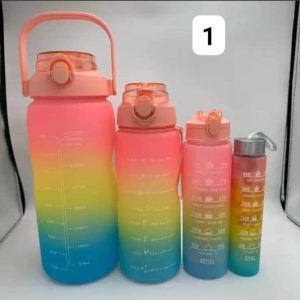 MOTIVATIONAL WATER BOTTLE SET