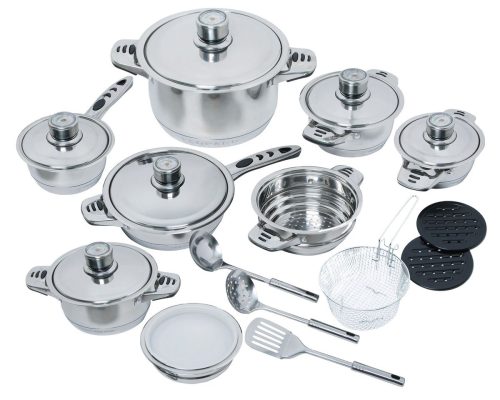 22 Piece Stainless Cookware Set