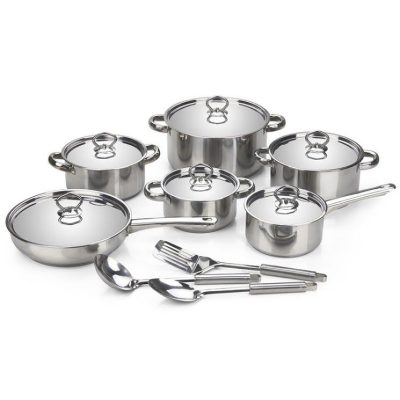 Dolphin Cookware 15 Piece Stainless Steel