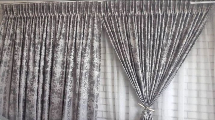 3M GLAMOUR CURTAIN SET- GREY